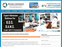 Tablet Screenshot of bharatadmission.org